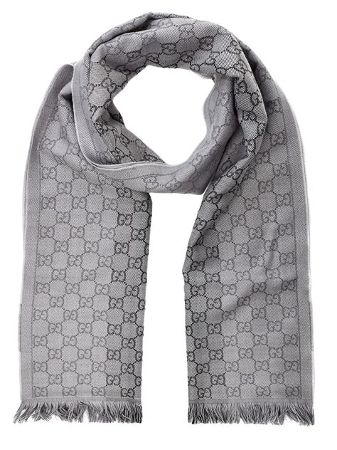 gucci scarf silver grey|gucci print head scarf.